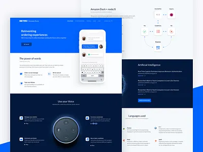 Developer Portal Landingpage api business client developer gradient interface landing page metro ui user experience ux website