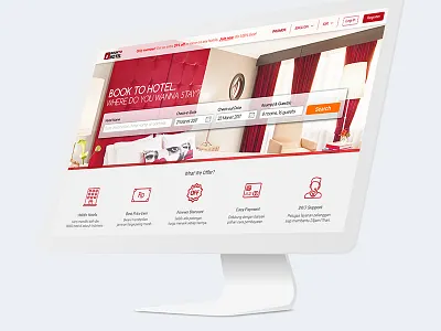 Hotel Booking Desktop View 3/3 booking motel online booking reservation travel ui uidesign user interface ux web design