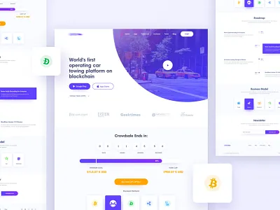 Cryptocurrency UI app coin color creative crypto cryptocurrency design gradient iphone money ui ux