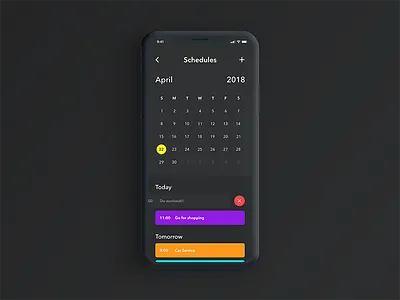 Calender | To do list - Daily UI challenge 038 apple calender challenge dailyui iphoe x minimal reminder to do trending ui ux