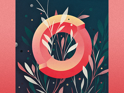 0 0 36 days of type drop cap floral illustration lettering logotype number ornament type zero