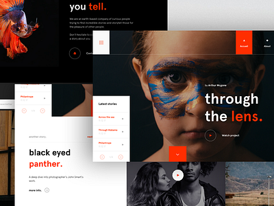 #9 Through the lens agency clean design designer freelance interactive motion paris ui ux