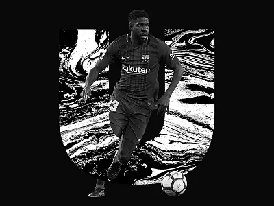 36 Days of Type letter U 36 barcelona days fc football footwalls of type u umtiti
