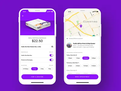 FedEx Exploration delivery fedex mail scheduling shipment shipping ui ux