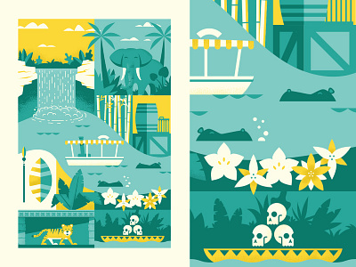 Jungle Cruise disney disneyland illustration print
