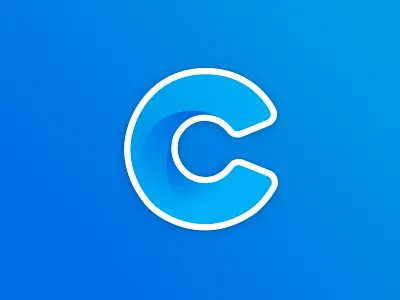 Community Champions Logo blue c community gradient letter logo mark