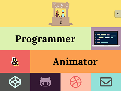 Personal Website Redesign animation code colorful css javascript landing page website