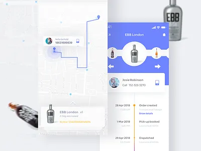 Track Delivery clean ios iphone list map movie near places rating recommended track you