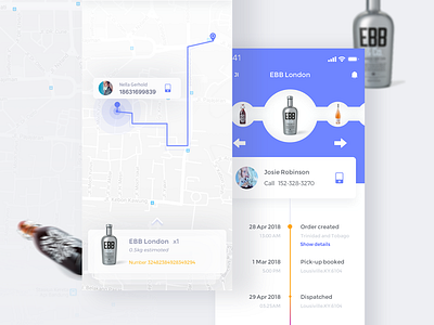 Track Delivery clean ios iphone list map movie near places rating recommended track you