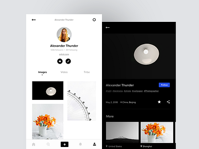 📷Visitors app design app iphone layout photo photography profile ui ux visitors
