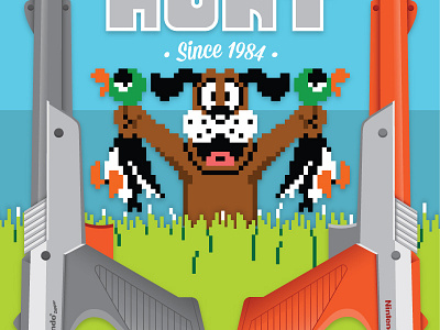 Culture of Cult | Duck Hunt 8bit dog duck duckhunt game hunt illustration poster show