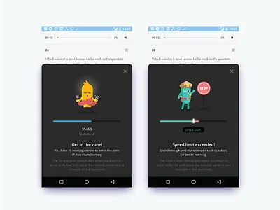 Course Correction nudge marks e learning education experience future nudge ui