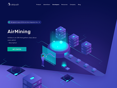 Airpush - Mining bank bitcoin chart cryptocurrency dashboard finance financial fintech statistics stats
