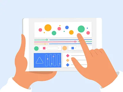 Digital Toolbox design digital flat hands icon illustration logo mobile tools vector