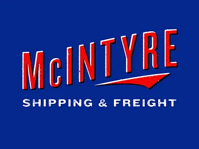 McIntyre Shipping & Freight font hbo lettering slasheur texture type typography westworld
