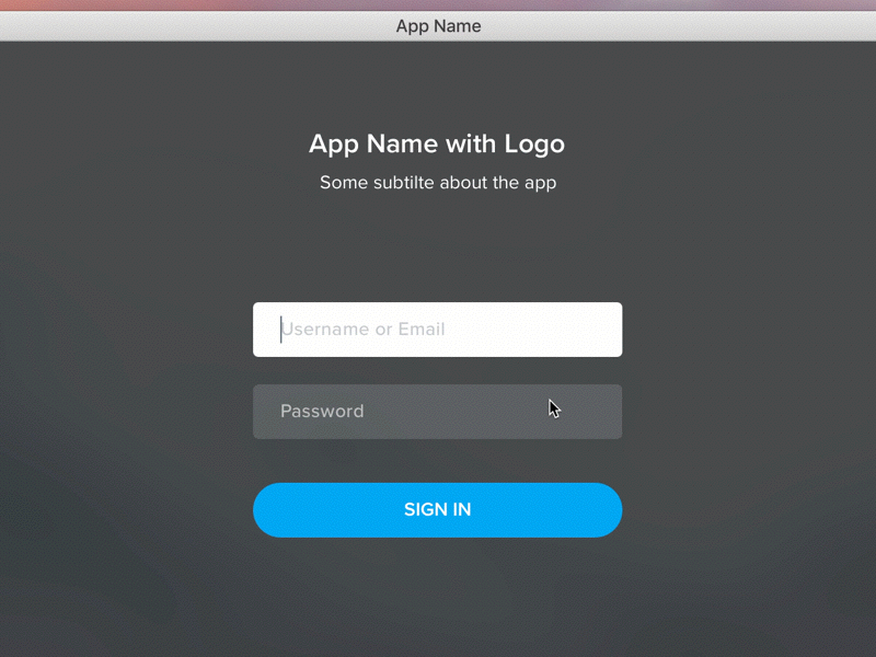 Mac App Frame + Login (Sketch Freebie) app frame freebie login mac presentation sketch