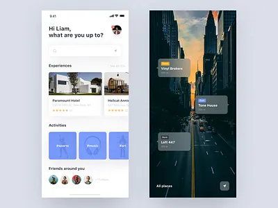 AR 👁 app ar camera concept digital interface ios iphonex mobile streetview ui ux
