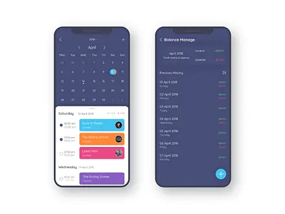 Schedule Management App Concept app design schedule management ui ux