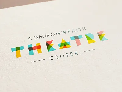 Commonwealth Theatre Center Branding brand branding business cards colors design identity logo shapes stationary theater theatre typography