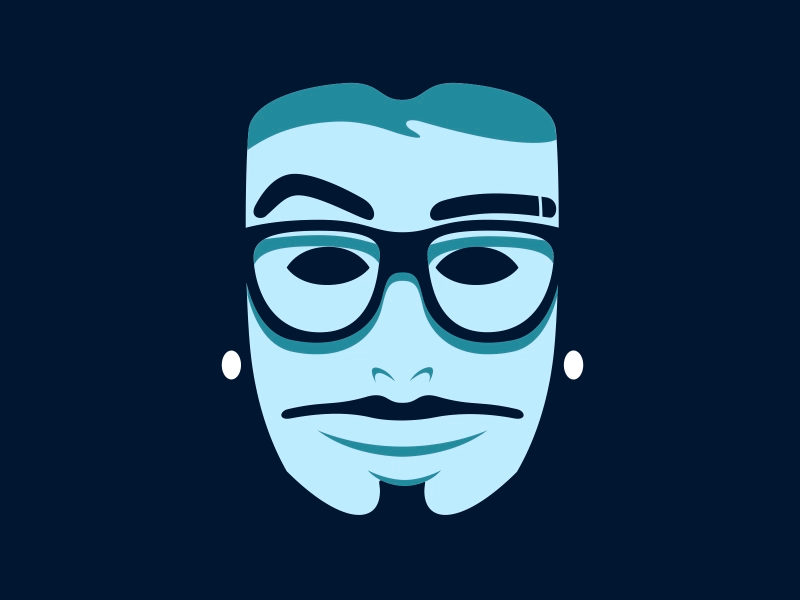 Designer's Mind abstract animated blue designers mind head interface playoff wix