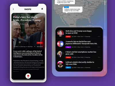 Skope APP app color creative design dexim iphone ui ux