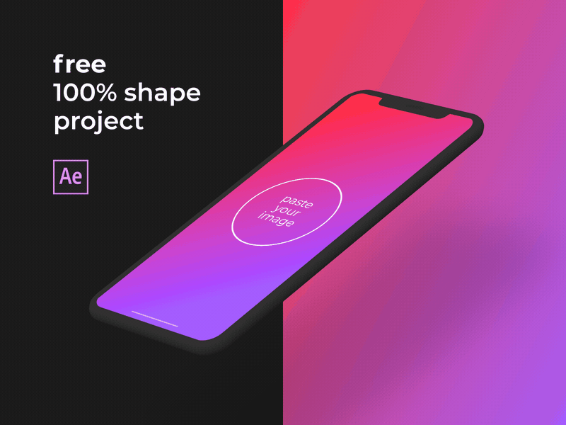 Free After Effects project ae animation free mockup motion phone project ui