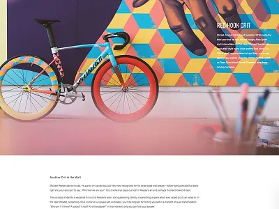 Specialized Content Page design direction ui web design