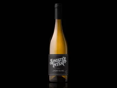 Sinister Intent bottleshot label packaging typography wine wine label wine label design