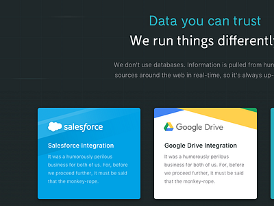 Data you can trust card ui cards design icons retina design ui user experience user interface ux