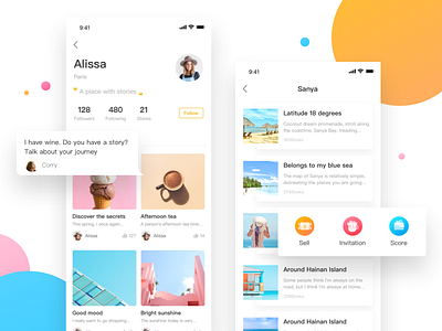 Sanya app design ui ux web