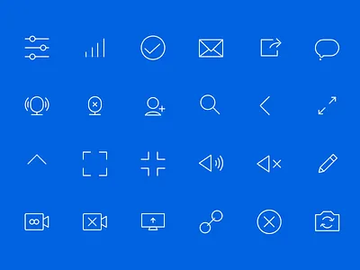 Iconography design system icon ui video call