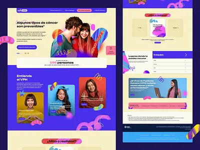 InfoVPH Website branding color creative femenine graphic design health hero illustration interaction design intuitive design mobile design navigation design peru pink purple sick ui user experience (ux) ux website