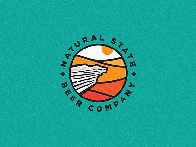 Natural State Beer arkansas badge beer branding brew brewery identity logo nature