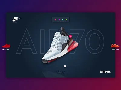 Nike Air 70 - 30 min Challenge challenge clean flat interface modern nike shop sketch type ui ux