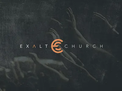 Exalt Church branding church exalt identity layout logo design logos