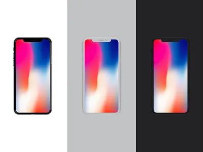 Front View iPhone X Mockup Vol.2 clay free iphone iphone x matte mockup showcase smartphone template