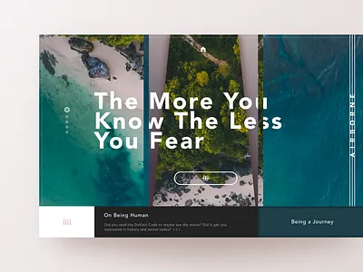 The More You Know The Less You Fear design graphicdesign interface landing minimal sketchapp ui uidesign ux webdesign webdesigner website