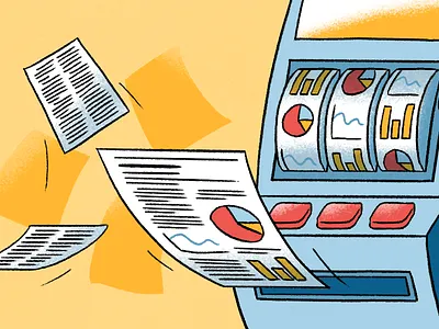 Paperpile 📄 chart fake machine paper papers pie pile slot