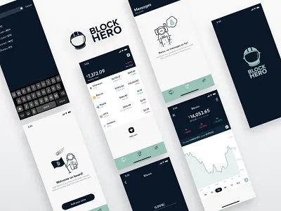 BlockHero Crypto Tracker android app crypto cryptocurrency finance graph ios iphone x mobile portfolio tracker ui