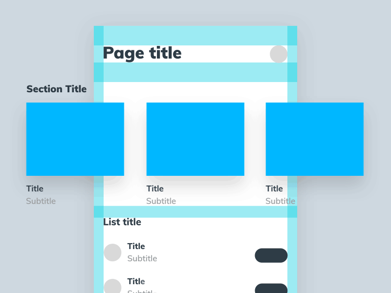 UI Building Blocks aftereffect animation design mobile system ui