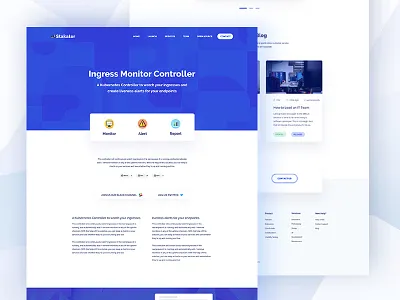 Stakater || Open Source Page agency business clean contributions flat github landing page minimal open source repository software house trend