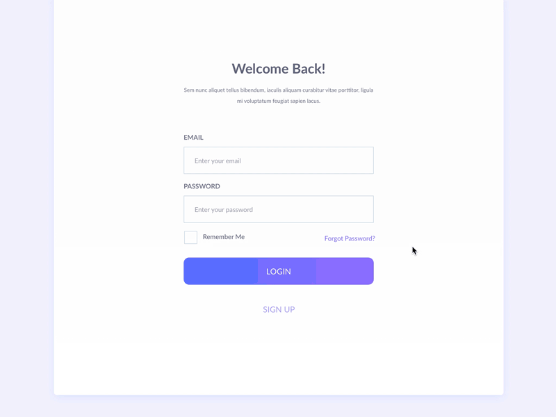 Log In/Log Out UI Design interaction interaction design management tool management ui planning