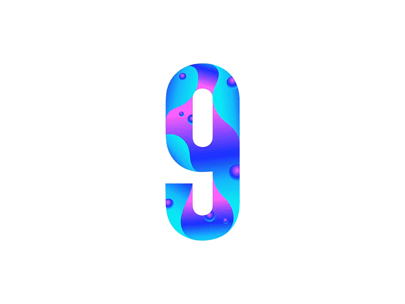 9 - 36 Days of Type 36 days of type 9 gif lettering typography