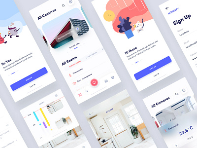 Home Automation app dashboard illustration iphone x iphonex menu minimal nav smart home ui ux vector