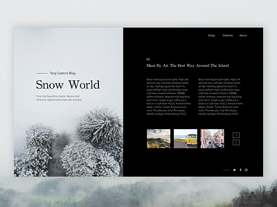 Daily exercise_blog blog clean header landing page minimal minimalism website