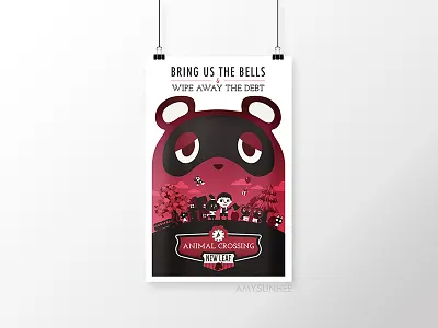 Bring the Bells - 2018 digital print amysunhee animal crossing bioshock digital print infinite nintendo online shop tom nook vector video games