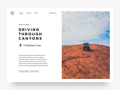 Article preview articles design editorial magazine minimal news ui ux