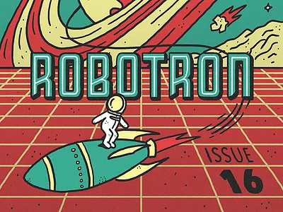 Robotron Lettering Workbook art deco astronaut future hand lettering learn lettering lettering workbook rocket sans serif saturn space