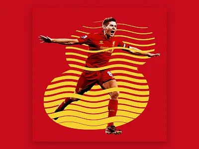 36 Days of Type number 8 36 8 days football footwalls gerrard liverpool number of type