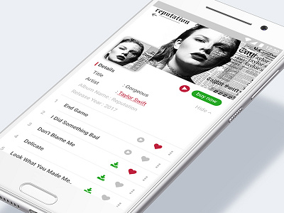 Music App Android Material Design 2/3 android design ui download material design music app player playing user interface
